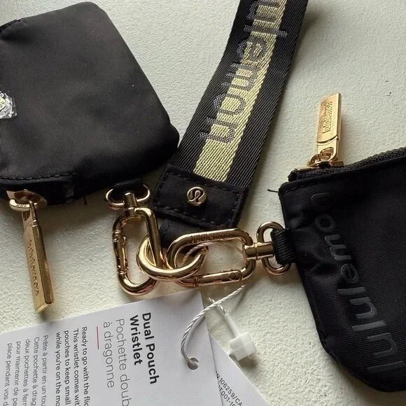 Lululemon Dual Pouch Vapor Black/Gold - Picture 3 of 4